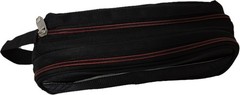 Elleven Black Travel Organizer Case Leeds TeckTrap Elastic Keeper 3 Compartments