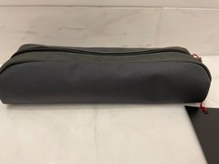 NEW – TUMI Zippered Ballistic Nylon Pencil Case – Cord Pouch – SEAL GRAY