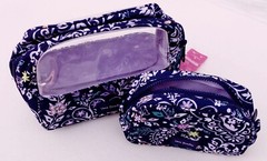 Vera Bradley ReActive Cosmetic Set in Belle Paisley. NWT