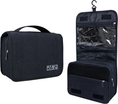 Large Capacity Toiletry Bag Travel Bag with Hanging Hook for Men and Women Wa…