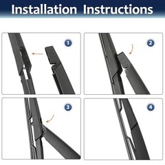 Rear Windshield Wiper Blade Arm Set for Volvo XC90 2002-2006 – 390mm 15inch
