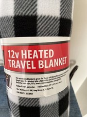 TREKSAFE AUTOMOTIVE 12V HEATED TRAVEL BLANKET