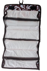 Travel Bag Rollable Vinyl Organizer Cosmetics Toiletries 19 x 11 Inch