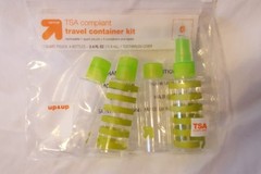 Up&Up TSA Compliant Travel Container Kit & Cosmetic Jars with Pouches – NEW