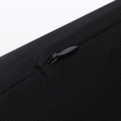【MUJI】 Contoured Neck Cushion Hourglass Shape Black Approx. 13.5 x 59 cm