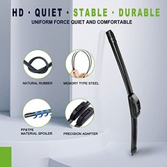 OEM QUALITY 20&Prime; + 20&Prime; Premium All-Season Windshield Wiper Blades (Set of 2)
