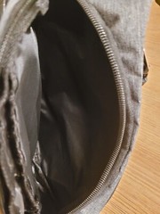 Unisex Belt Bag-Crossbody, Gray, 4 zippers pockets, Eagle design, Buckle Release