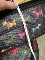 Colorful Terrier Dog Pattern Nylon Zipper Travel Packing Cubes 2 Piece Set