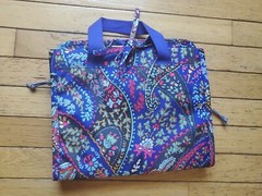 Vera Bradley Purple Paisley HANGING TRAVEL Jewelry Toiletries Cosmetic ORGANIZER