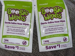 2 boogie travel wipes for Diaper Bag