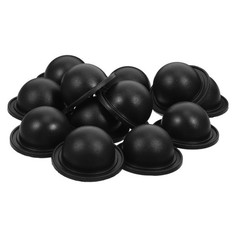 12Pcs Black Plastic Bag Replacement Feet for Luggage and Backpacks