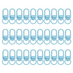 Quick Release Swivel Hooks, 30 Pcs for Lobster Clasp Blue