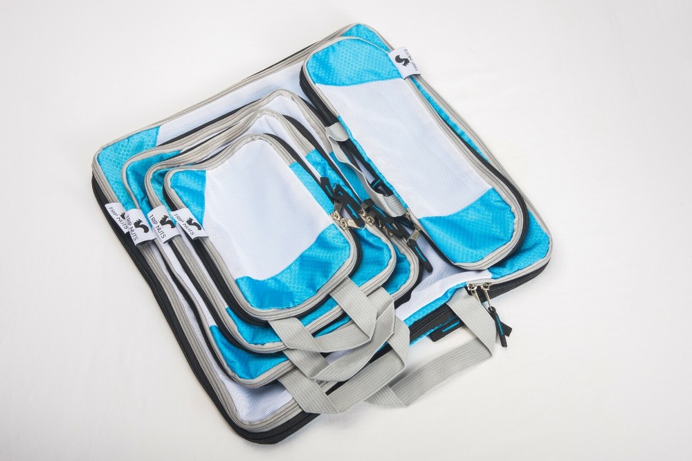 TRIP NUTS 6 Piece Travel Compression Packing Cubes Set Luggage Organizer – NEW