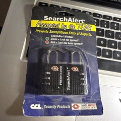 CCL Security 7400 Black TSA 3 Digit Combination Lock (2 Pak)