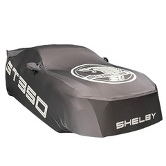 2011-2026 Ford Mustang Shelby Multi Logo Satin Stretch Custom Indoor Car Cover