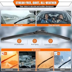 22&Prime; + 22&Prime; All-Season All-Weather Windshield Wiper Blades (Pack of 2), Premium