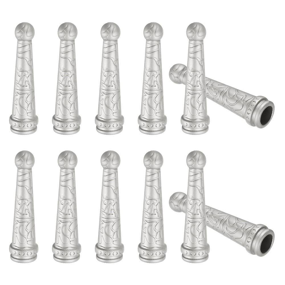 12Pcs for Bolo Tie 1.2&Prime; Replacement Tips Alloy Style Silver Finish
