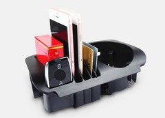 iJDMTOY Exact Fit Cup Holder Mercedes W205 C, X205 GLC, W213 E-Class, Black