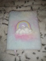 Unicorn Lot Travel Pillow/Blanket Journal Pens Plush Mini Purse Headband Earmuff