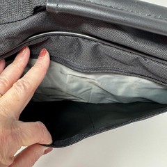 Black Hanging Toiletry Bag Travel Organizer Bottles Multiple Compartments Large