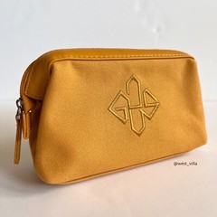 Ettinger London x ANA Airlines x Aveda Amenity Travel Pouch Case Yellow Gold