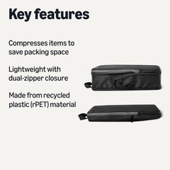 Retailer Essentials Ultralight Compression Packing Cubes Recycled Fabric 2