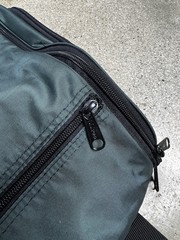 L.L. Bean Toiletry Bag Green Black Traveling Case
