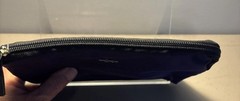TUMI for Delta Purple/Black Lining Case Zip Toiletries Cosmetic Travel Kit Bag