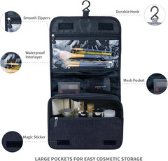 Large Hanging Toiletry Bag Waterproof Travel Cosmetic Makeup Organizer Case