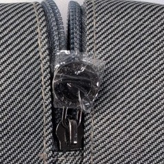 BVLGARI Gray Travel Toiletry Bag Zip Pouch with Handle Cosmetic Case