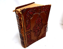 Beautiful Vintage embossed personal Folio / Portfolio C&C