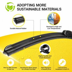 DOGTAIL 26 »+ 16 » Wiper Blades for Toyota RAV4 2013-2025 Honda CR-V 2012-201…