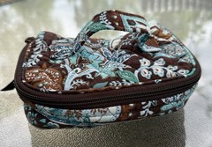 Vera Bradley Small Jewelry Travel Case – Java Blue Pattern