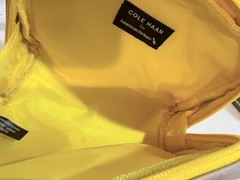 AMERICAN AIRLINES BUSINESS CLASS COLE HAAN AMENITY BAG GRAY / YELLOW