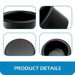 Ferianl 2PCS Car Cup Holder Insert, Recessed Drop in Metal Drink black