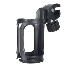Eucredy Universal Stroller Cup Holder, Upgrade 1 Count (Pack of 1), Black