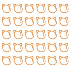 30pcs cat markers, for orange metal crocheting