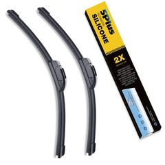 5 PLUS® Silicone Windshield Wipers 24 and 21 Inch Replacement For DODGE Charger