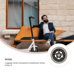 1 Pair Silent Wheel Wheels Beanie Liners Black for Inline Skate Scooter