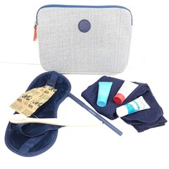 Air France Travel Amenity Kit with Clarins Hydra-Essentiel Gel and Beauty Flash