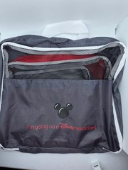 Disney Mickey Mouse Packing Cubes Set of 4 Travel Luggage Organizers Mesh Bags