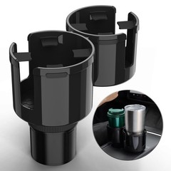 TYKOR Car Cup Holder Expander, 2 in 1 Extender Adapter with Black