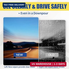 2 pcs 24&Prime; 23&Prime; Front & Rear Windshield Wiper Blades,VIZIRAYN Replacement for BMW