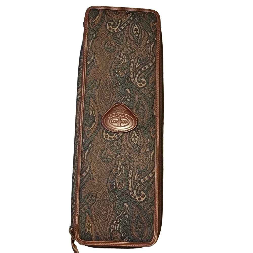 Vintage Number 1 London Paisley Tie Rack Travel Case – Tie Rack – Zip Up- Rare