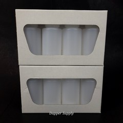 IKEA VAGN Travel Toiletry Bottles 2x 4-Pack 8 Total 100ml White 505.188.92