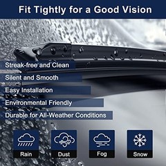 Front Windshield Wiper Blades for BMW I3 2014-2021- 30 Inch + 21 Inch