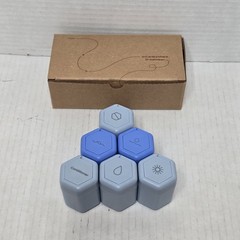 Lot Of 6 Cadence Magnetic Travel Capsules Honeycomb Hex Blue Size .56 oz NIB