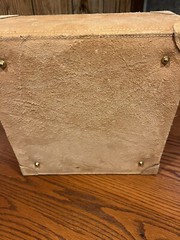 Leather Suede Box /suitcase Made In Morocco