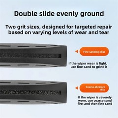 2Pcs Car Automotive Wiper Restorer Wiper Repair Tool Wiper Rubber Strip Repairer