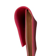 Rudi Rabitti Collections Made In Italy Leather Trim Computer Doc Travel Case Red